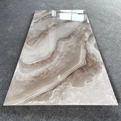 Large Marble Ceramic Polished Glazed Rock Look Glossy Porcelain Big Slab Tiles for Wall Floor