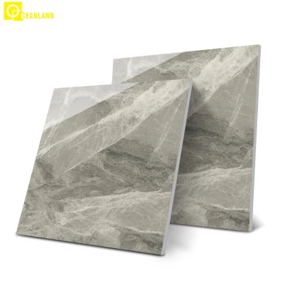 China Supplier Indoor Factory Gray Color Porcelanato 60X60 Glazed Polished Tiles
