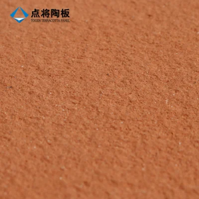 Togen Red Antique Terracotta Facade Panel with Square Louver Modern Design Wall Tile Building Material
