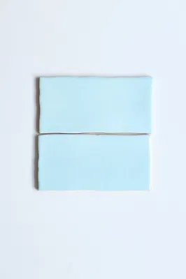Blue Color Hot Selling 7.5X15cm Green Bathroom Feature Ceramic Wall Tiles