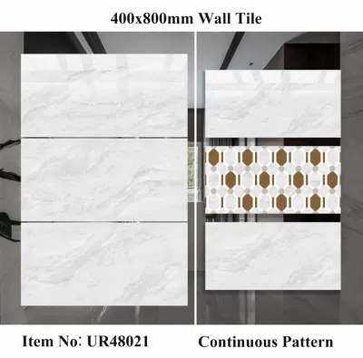China Foshan Good Quality Decorative Home 400X800mm Glazed Porcelain Ceramic Bathroom Flooring Wall Tile