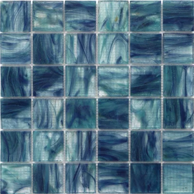 Factory Design Inspirations Interior Supply Living Room Wall Backsplash Decor Navy Blue Diamond Symphony Glass Mosaic