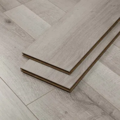 New Matt Gloss HDF Laminate Flooring Tile Supplier with V-Groove Waxed