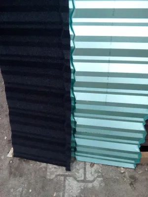 Waterproof Construction Material Stone Coated Metal Roof Tile