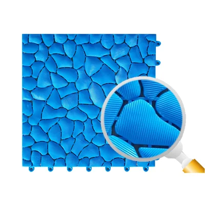 Interlocking Anti Slip Comfortable PVC Floor Tile for Bathtub