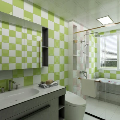 Low Price Blue Yellow Black Pink Colors Square Porcelain Mosaic Tiles for Pool Bathroom Kitchen Backsplash Wall and Floor