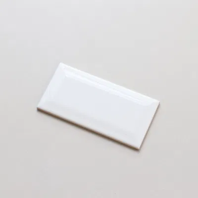 White New Ceramic 75X150mm Glazed Wall Bathroom Kitchen Backsplash Pure Color Tile