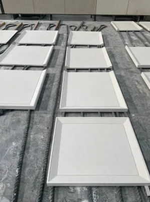 Natural Stone Honed/Matt white/Beige Limestone Irregular Wall Tiles for interiors/indoor home/hotel/project/house/apartment bathroom/kitchen/lobby