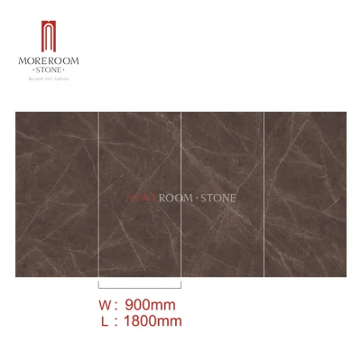 900 1800 Large Scale Modern Hotel Rayal Light Grey Ceramic Porcelain Wall Floor Tiles Slab