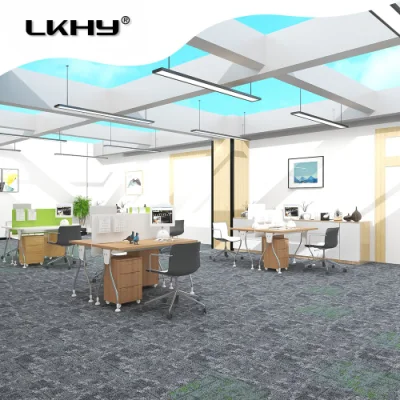 50X50 Hotel Living Room Modern Luxury Soft Large 3D Print Plastic PVC Flooring Carpet Tiles
