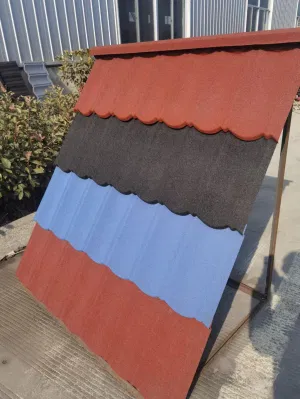 China Roof Tile Galvanlume Stone Coated Metal Roofing Materials Sheet Roof Tile