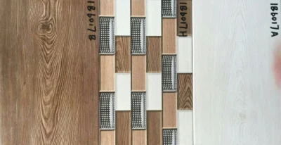 Beautiful Wood Slab Look Strip Shape Ceramic Wall Tile for House Decoration (250*400mm)