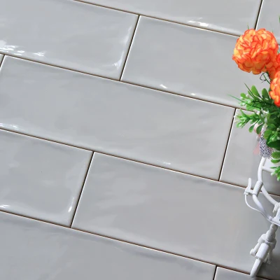 10X30cm Bathroom Kitchen Backsplash Glazed Glossy Ceramic Subway Wall Tiles and Floor Tile