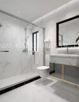 Jazz White Multi-Grain Polish Large Board Full Body Marble Flooring Wall Porcelain Tile