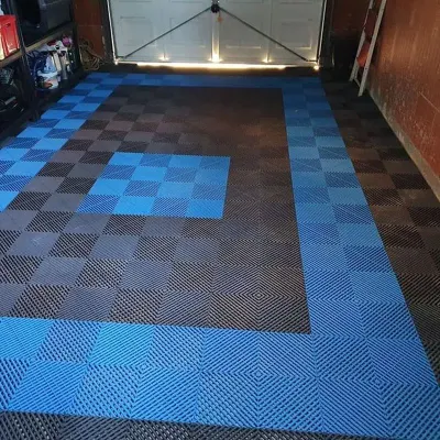 Vented Drainage Garage Basement Plastic Floor Interlocking Tiles