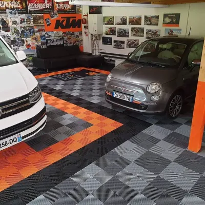 Vented Drainage Garage Basement Plastic Floor Interlocking Tiles