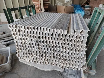 Custom Home Decor Hotel Natural Beige Travertine Marble Tile Wall Pencil Borders Interior Luxury Flexible Kitchen Countertop Decoration Tile
