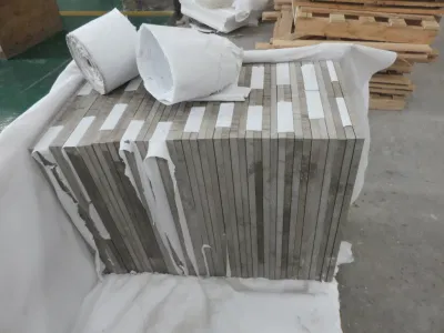 China Cheap Grey Serpeggiante Marble Tile Wooden Marble Flooring