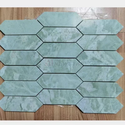 White Polishing Marble Stone Mosaic Tile European Hexagon Marble Mosaic