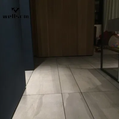 Wooden Like Grain Exterior Floor Dark Grays Porcelain Low Absorption Full Body Wood Tile for Outdoor