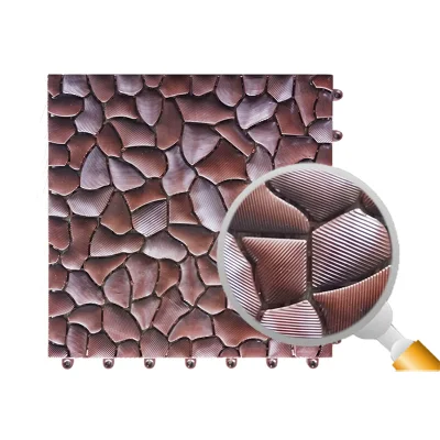 Interlocking Anti Slip Comfortable PVC Floor Tile for Bathtub