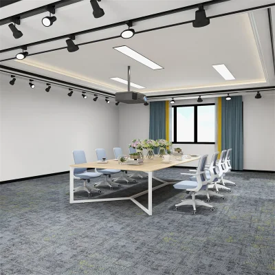 50X50 Hotel Living Room Modern Luxury Soft Large 3D Print Plastic PVC Flooring Carpet Tiles