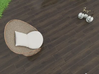Chinese Indoor Bedroom Rustic Porcelain Glazed Porcelain Wood Like Floor Tiles