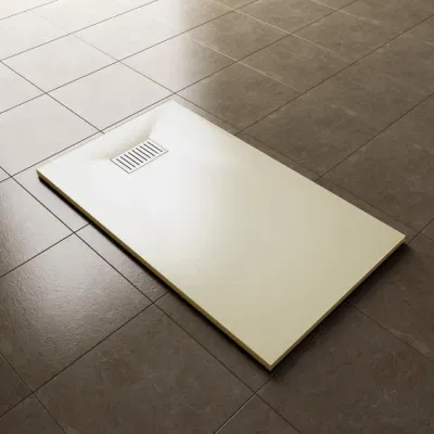 Rectangular White SMC Shower Tray Bathroom with Stone Surface Finish