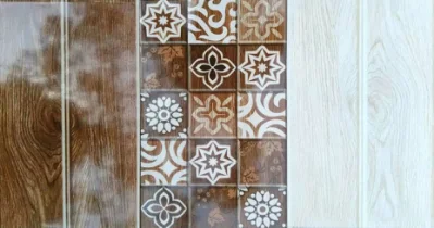 Beautiful Wood Slab Look Strip Shape Ceramic Wall Tile for House Decoration (250*400mm)
