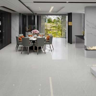 New Design 60X60 Grey Ceramica Glossy Marble Floor Tiles Polished Glazed in Foshan Floor Tiles