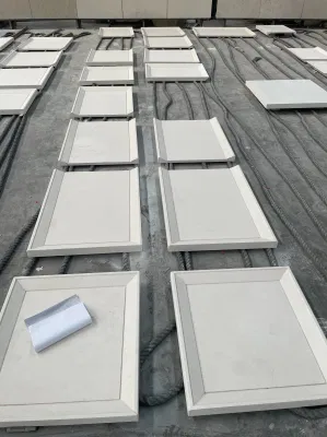 Natural Stone Honed/Matt white/Beige Limestone Irregular Wall Tiles for interiors/indoor home/hotel/project/house/apartment bathroom/kitchen/lobby