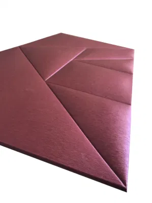 Rectangle Wall Panel Indoor Wall Decoration 3D Leather Wall Tiles