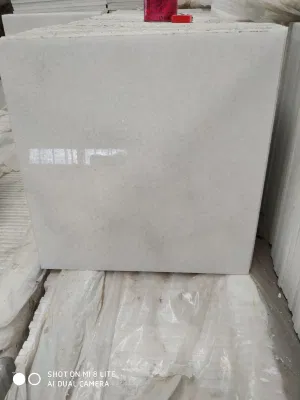 Crystal White Pure White Marble Tiles for Wall and Flooring