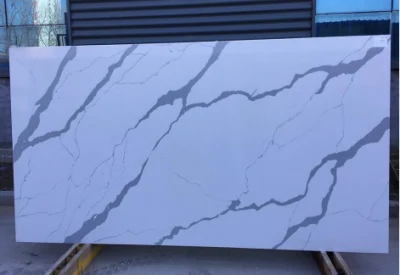 Carrara Bianca Quartz Stone Countertop Slabs &amp; Tiles Kitchen, Bathroom Countertop, Flooring