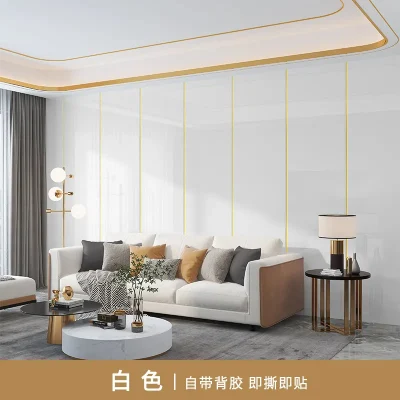 Plastic PVC Peel and Stick on 3D Self Adhesive Wall Tiles for Walls