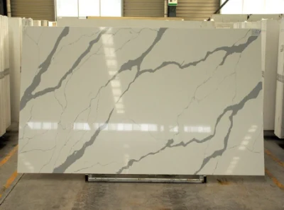 Carrara Bianca Quartz Stone Countertop Slabs &amp; Tiles Kitchen, Bathroom Countertop, Flooring
