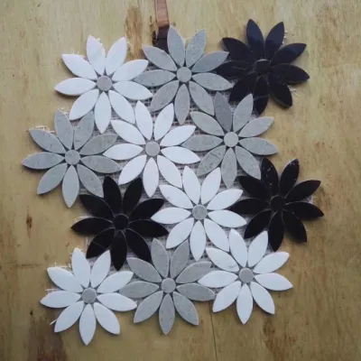 Wholesale Natural Stone White Marble Mosaic Tiles Kitchen Bathroom Apartment Wall/Floor Tile