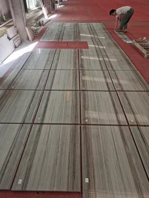 Wholesale Price Natural Stone Crystal Wood Veins Chinese Marble Floor Tiles