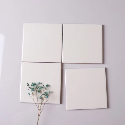 10X10cm Kitchen Backsplashes Waterproof Mosaic Beige Subway Tile