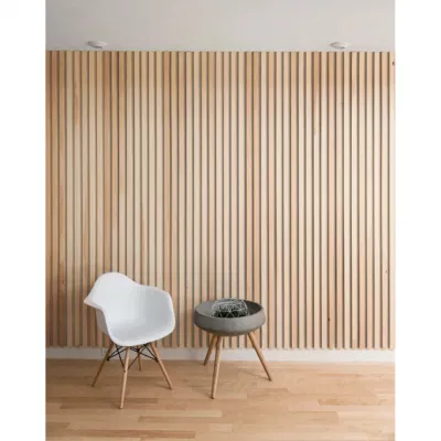 House Wall Tile Soundproof Grooved Acoustic Panel Polyester Fiberboard Sound-Absorbing Lightweight MDF/Compact Panel