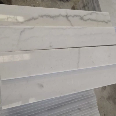 Competitive Price China Bianco Carrara Marble Tile for Floor/Wall/Kitchen/Stair Area Decoration