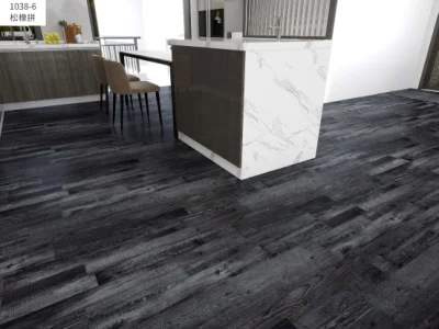 Three-Layer Lock Laminate Flooring Engineered Wood Flooring Oak HDF4 mm Veneer Click French Engineered European White Oak Parquet Flooring