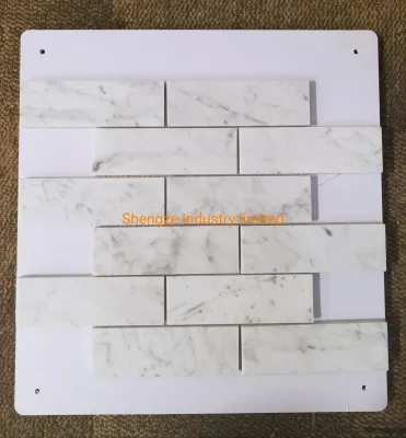 White Marble Stonce Mosaic Pattern Tile for Kitchen Bathroom Hexagon