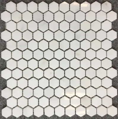 Dark Emperador Polished Marble Hexagon Mosaic Tile for Kitchen Walls