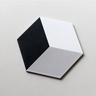 Matt Non-Slip Jla Netural Box and Wooden Pallet Floor Bahtroom Hexagon Tile
