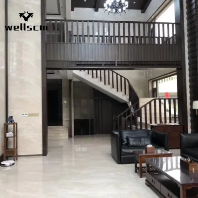 Beige Stone Floor 12X12 Bathroom Ceramic Flooring Tile for Kitchen