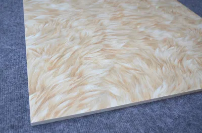 Modern Style Kitchen Square Printing Porcelain Clay Flooring Tile 600*600mm White Full Polished Porcelain Floor Tile