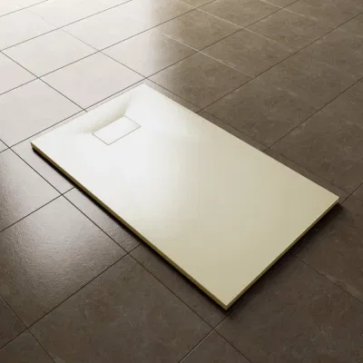 Rectangular White SMC Shower Tray Bathroom with Stone Surface Finish