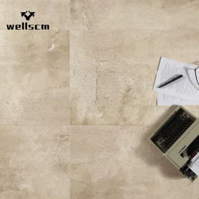 Villa Rustic Wall Tile Ceramic Cement design Grey Gray Color Matt Finish Marble Look Porcelanato Porcelain Floor Tile