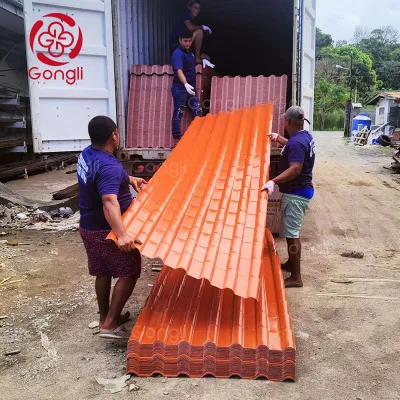 Foshan Tile PVC Roof Marcopolo Tiles Price PVC Roofing T 1130 PVC Roof Tile Exterior Wall Tile Laminas PVC PARA Techo Fabrica De Ladrillo Lamina PVC Teja